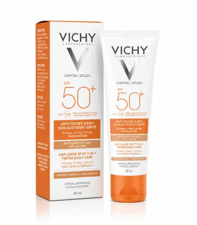 Vichy CAPITAL SOLEIL Soin anti-taches teinté 3-en-1 SPF50+, 50ml