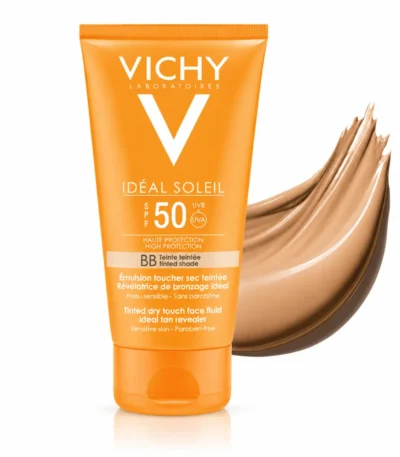 Vichy IDEAL SOLEIL BB Emulsion Toucher Sec Teintée SPF 50, 50ml