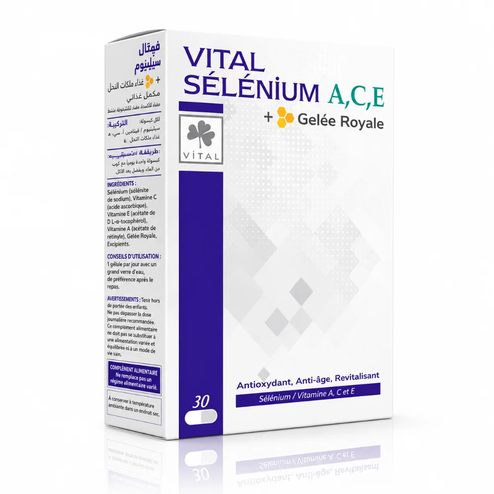 Vital Selenium ACE + Gelée Royale 30 gélules Vital Selenium ACE + Gelée Royale 30 gélules