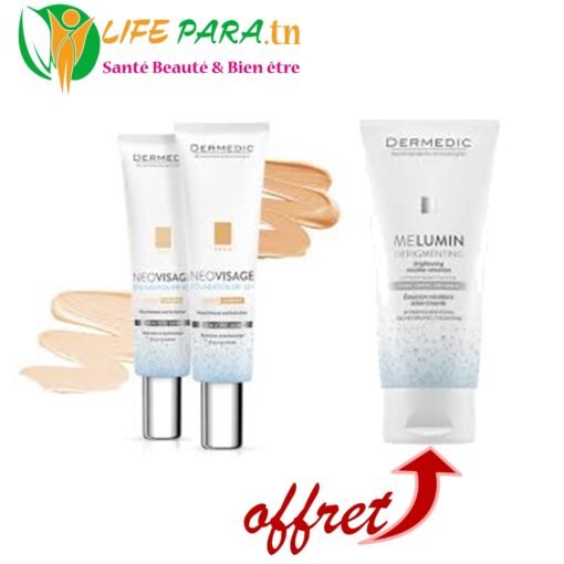DERMEDIC NEO VISAGE SPF50+ 30ML + MELUMIN  MICELLAIRE  200ML OFFERT