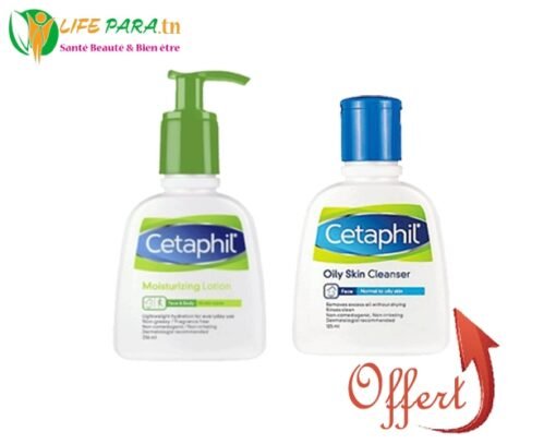 CETAPHIL  Pack Lotion Hydratante 236ml + Lotion nettoyant Peaux Grasses 125ml OFFERT