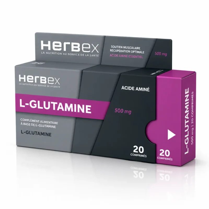 HERBEX L GLUTAMINE 300MG BT 20 GELULES-6192491900038