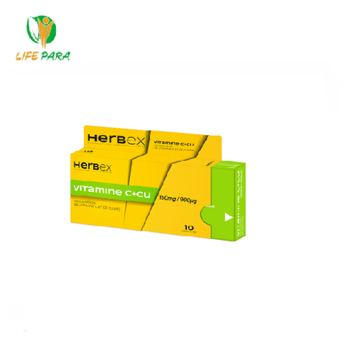 HERBEX VITAMINE C+CU 150 MG/ 900 ΜG  B/10 CP