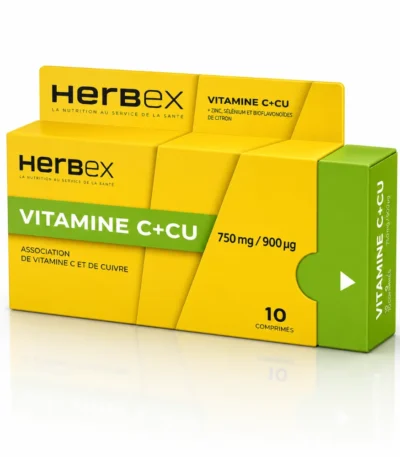 HERBEX VITAMINE C+CU 150 MG 900 ΜG B10 CP-6192491900229