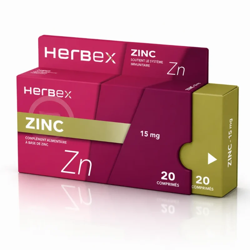 HERBEX ZINC 15MG - BT30-6192491900069