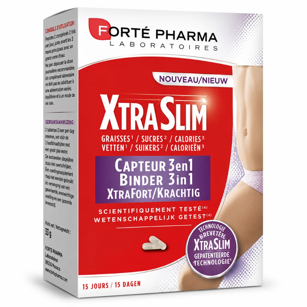 FORTE PHARMA XTRASLIM CAPTEUR 3 EN 1 60GELULES FORTE PHARMA XTRASLIM CAPTEUR 3 EN 1 60GELULES-3700221317976