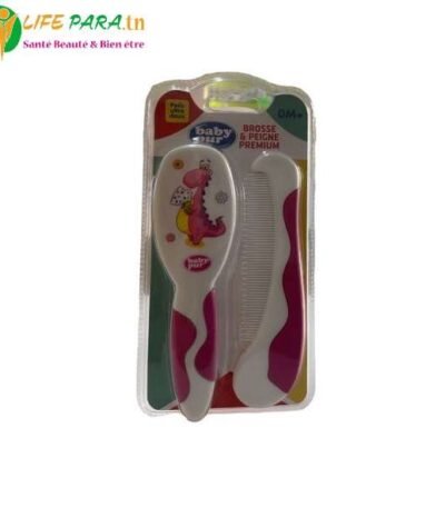 Baby Pur Brosse et peigne pour bébé - Rose