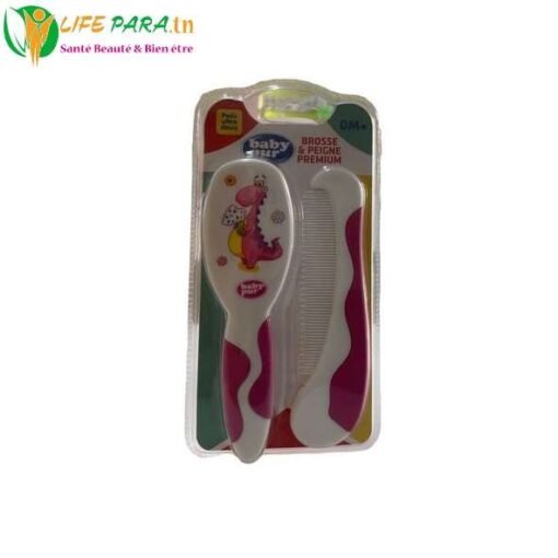 Baby Pur Brosse et peigne pour bébé - Rose