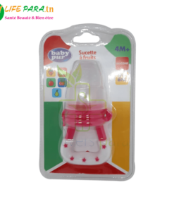 BABY PUR SUCETTE A FRUITS EN SILICONNE 4M+