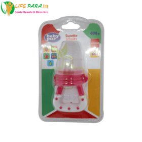 BABY PUR SUCETTE A FRUITS EN SILICONNE 4M+