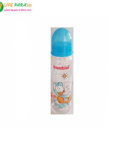 BAMBINI BIBERON EN VERRE 240 ML BLEU
