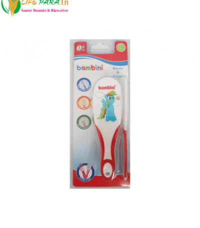 BAMBINI BROSSE ET PEIGNE ROUGE ET BLANC