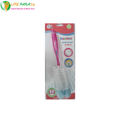 BAMBINI GOUPILLON EMBOUT EPONGE ROSE