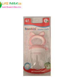 BAMBINI SUCETTE À FRUIT ROSE 4 M +