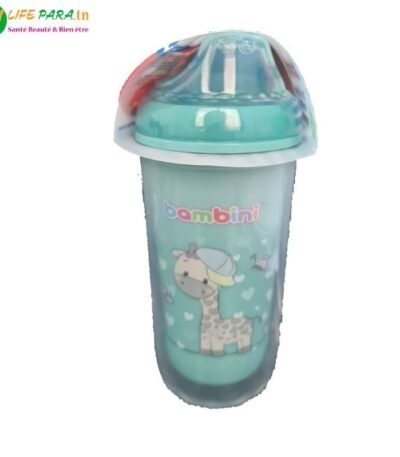 BAMBINI TASSE BEC SOUPLE ANTI-FUITES INCASSABLE BLEU