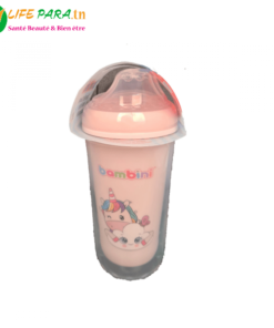 BAMBINI TASSE BEC SOUPLE ANTI-FUITES INCASSABLE ROSE