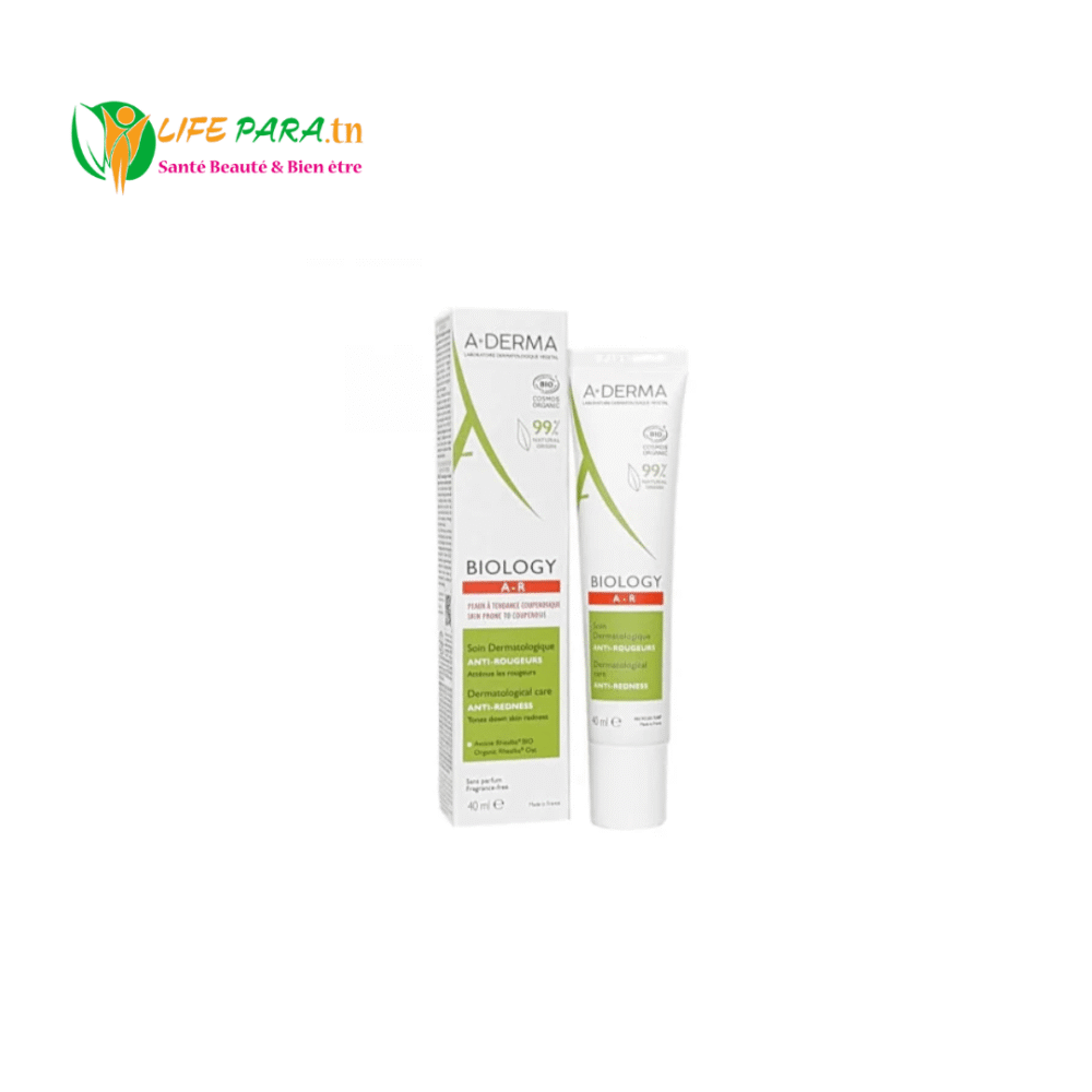 ADERMA BIOLOGY A-R SOIN ANTI ROUGEURS PEAUX A TENDANCE COUPEROSIQUE 40ML