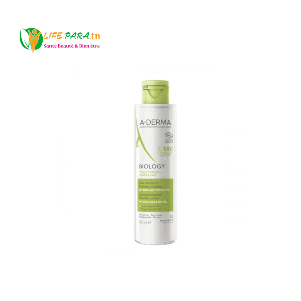 ADERMA BIOLOGY EAU MICELLAIRE DERMATOLOGIQUE HYDRA-NETTOYANTE 200ML