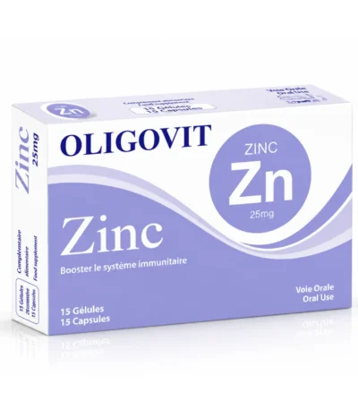 VITAL OLIGOVIT ZINC 25MG 15 GELULES