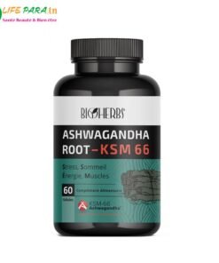 BIOHERBS ASHWAGANDHA ROOT KSM 66 , 60 gélules