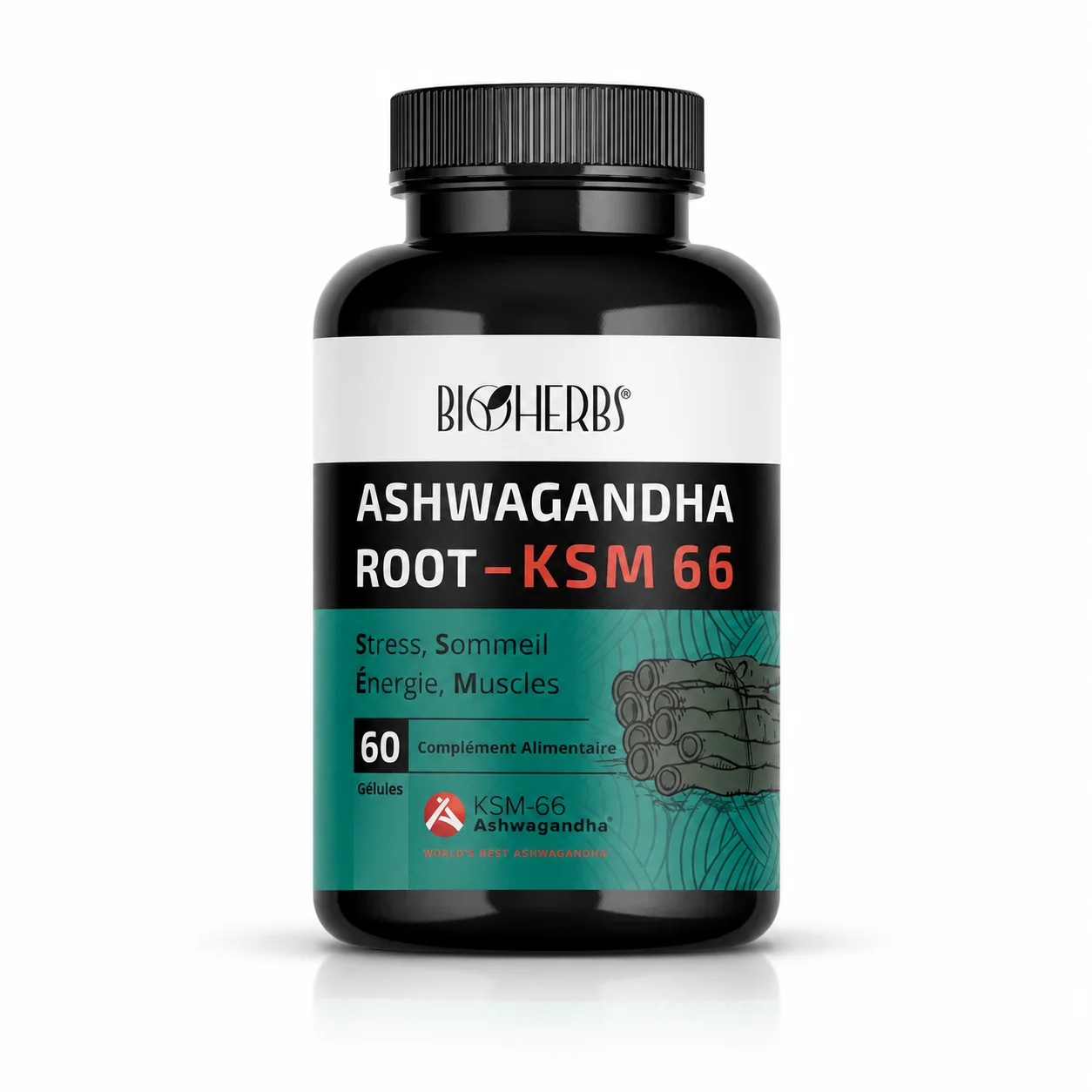 BIOHERBS-ASHWAGANDHA-ROOT-KSM-66-60-gelules BIOHERBS ASHWAGANDHA ROOT KSM 66 , 60 gélules