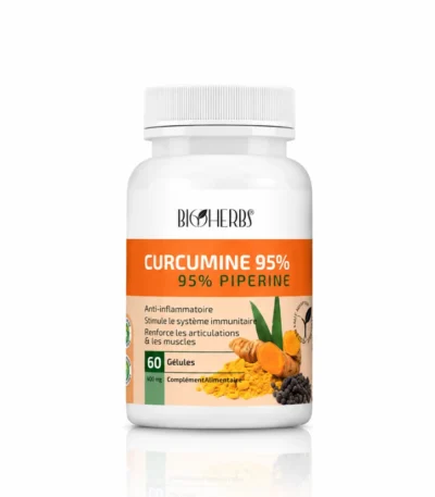 BIOHERBS Curcumine (95% de curcuminoïdes) كركمين, B/60 GELULES