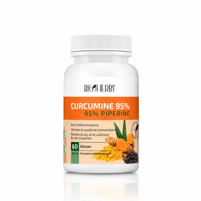 BIOHERBS Curcumine (95% de curcuminoïdes) كركمين, B/60 GELULES
