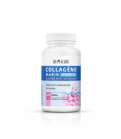 Bioherbs Collagène Marin & Acide Hyaluronique B/120 GELULES