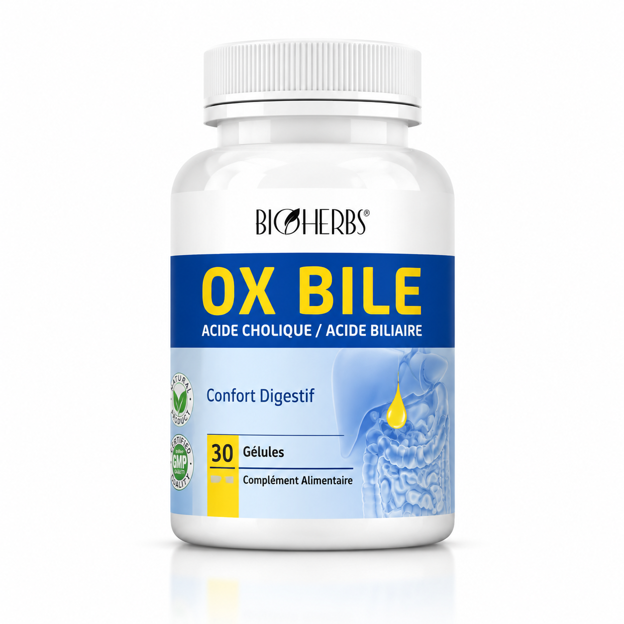 Bioherbs Ox Bile CONFORT DIGEST B 30 GELULES Bioherbs Ox Bile CONFORT DIGEST B/30 GELULES