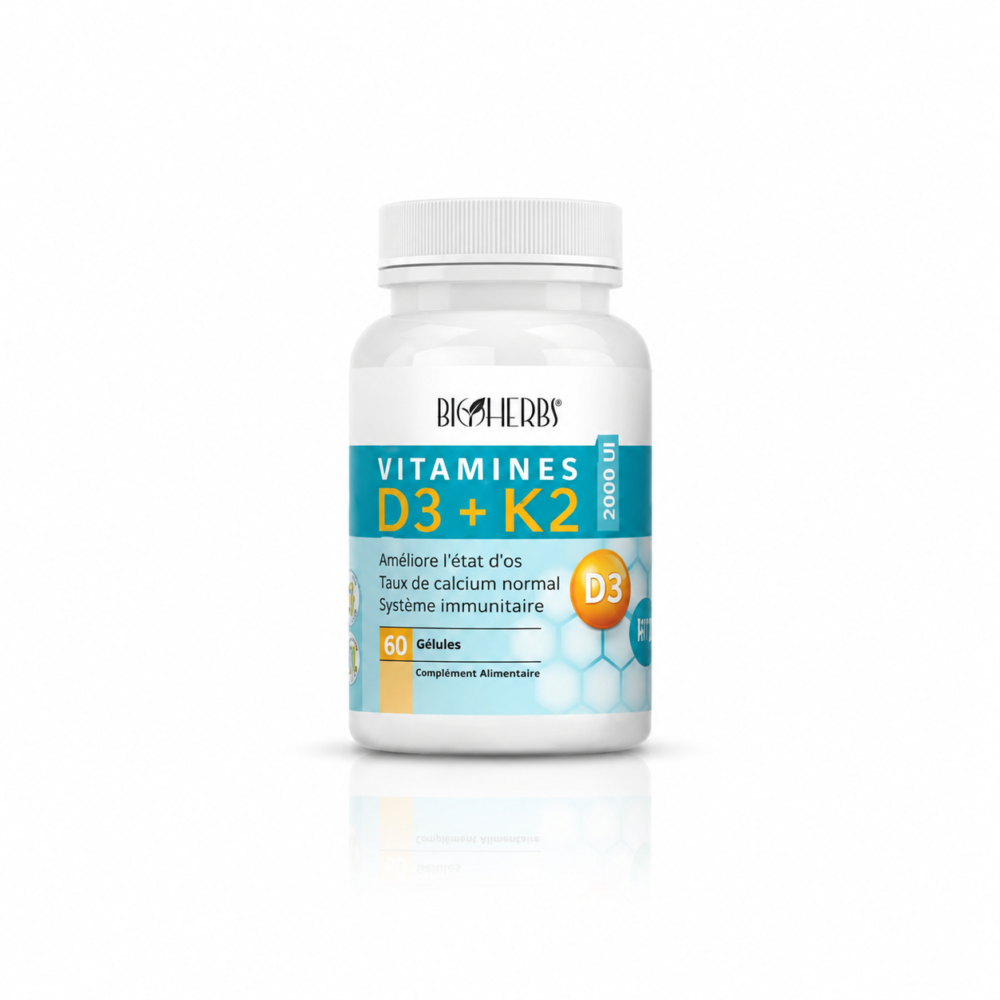 Bioherbs Vitamine D3+K2 60 gélules