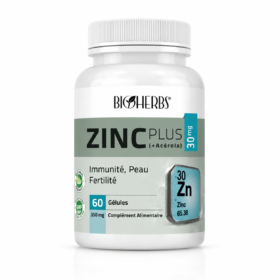 Bioherbs Zinc Plus (+ Acérola) 60 Gélules