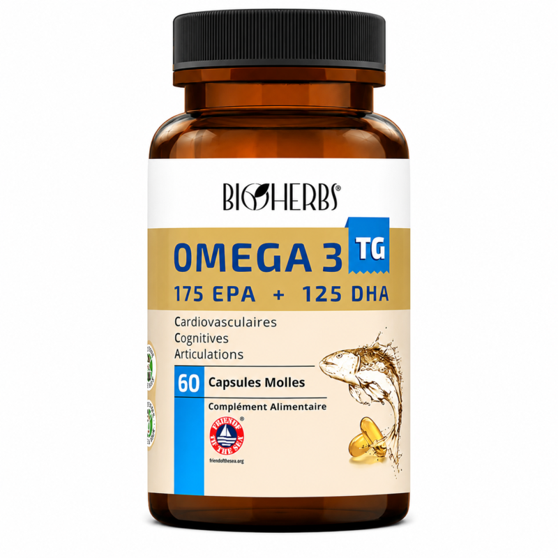 BIOHERBS OMEGA 3 TG 175EPA+125DHA BT 60 CAPS 6191423302469