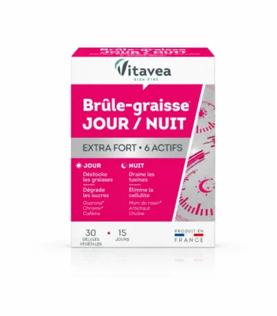 VITAVEA BRULE GRAISSE JOUR ET NUIT EXTRA FORT 30 GELULES