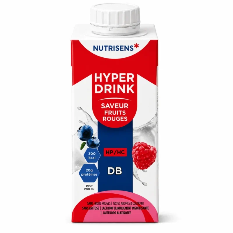 Hyperdrink - Nutrisens - Saveur fruits rouges - 200ml-3701052009832