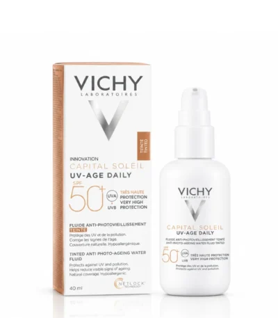 VICHY CAPITAL SOLEIL UV AGE DAILY FLUIDE TEINTE ANTI PHOTOVIEILLISSEMENT SPF50+ 40ML