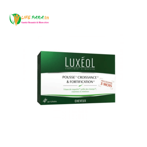 LUXEOL COMPLEMENT ALIMENTAIRE POUR CHEVEUX: POUSSE, CROISSANCE & FORTIFICATION 90 GELULES