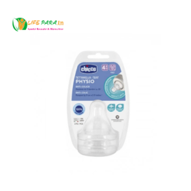 CHICCO LOT DE 2 TETINES SILICONE, 4M+