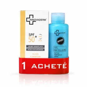 INNOVADERM Fond de Teint Minéral ivory SPF50+ + GEL MICELLAIRE GRATUIT
