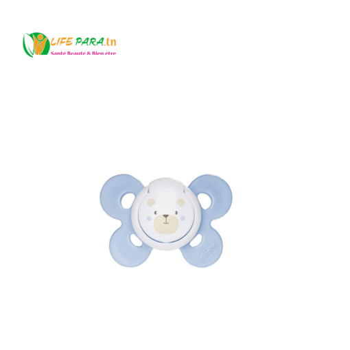SUCETTE PHYSIO COMFORT EN SILICONE 0-6 MOIS BLEU CHICCO