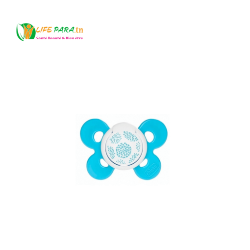SUCETTE PHYSIO COMFORT EN SILICONE 6-16 MOIS (TURQUOISE ) CHICCO