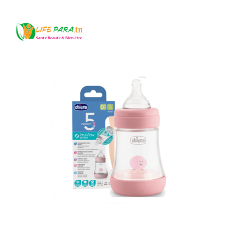 CHICCO PERFECT-5 SILICONE ROSE BOTTLE 150ML