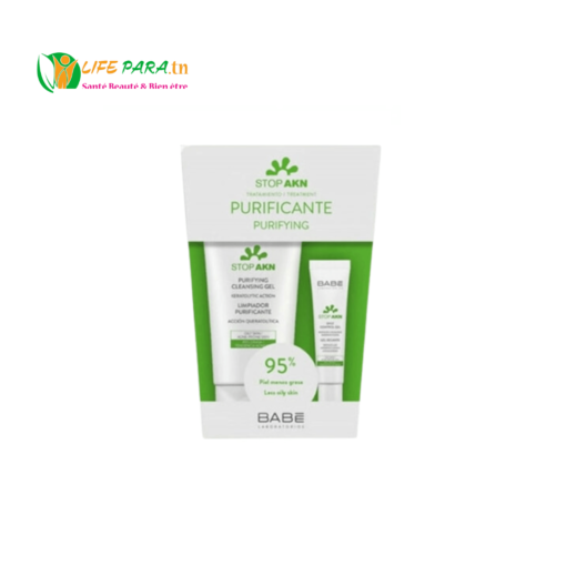Babé Purifying peaux grasses à tendance acnéique Gel nettoyant + gel stop acnés locales