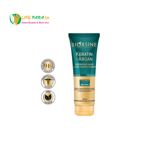 BIOXSINE APRES SHAMPOOING A LA KERATINE ET A L'ARGAN 250ML