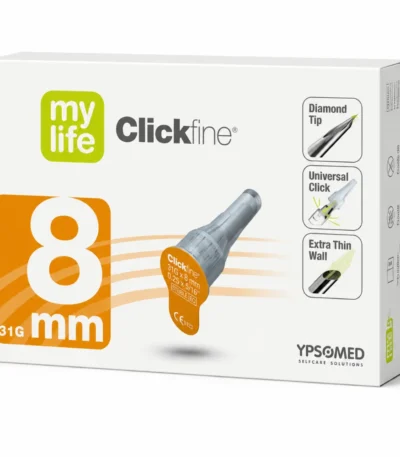 CLICK FINE AIGUILLES STYLOS À INSULINE 8 MM B100