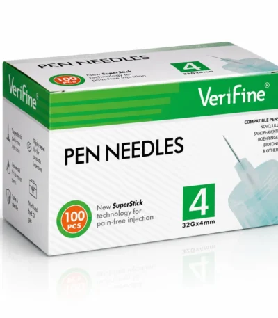 VERIFINE AIGUILLES STYLOS À INSULINE 4 MM B50