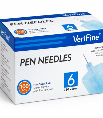 VERIFINE AIGUILLES STYLOS À INSULINE 6 MM B50