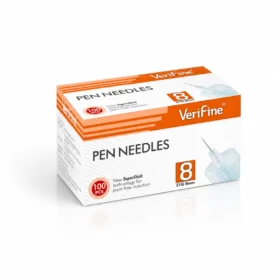 VERIFINE AIGUILLES STYLOS À INSULINE 8 MM B50