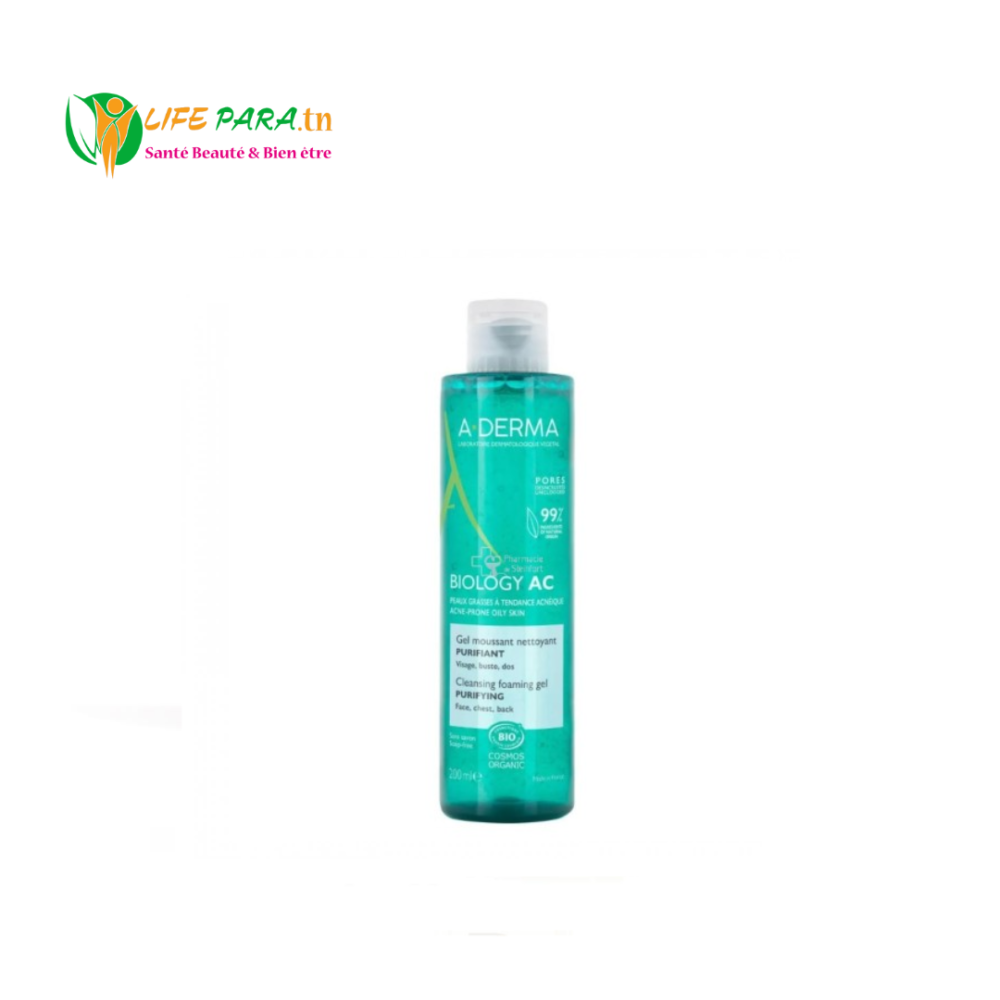 ADERMA BIOLOGY AC Gel Moussant Nettoyant Purifiant 200ML