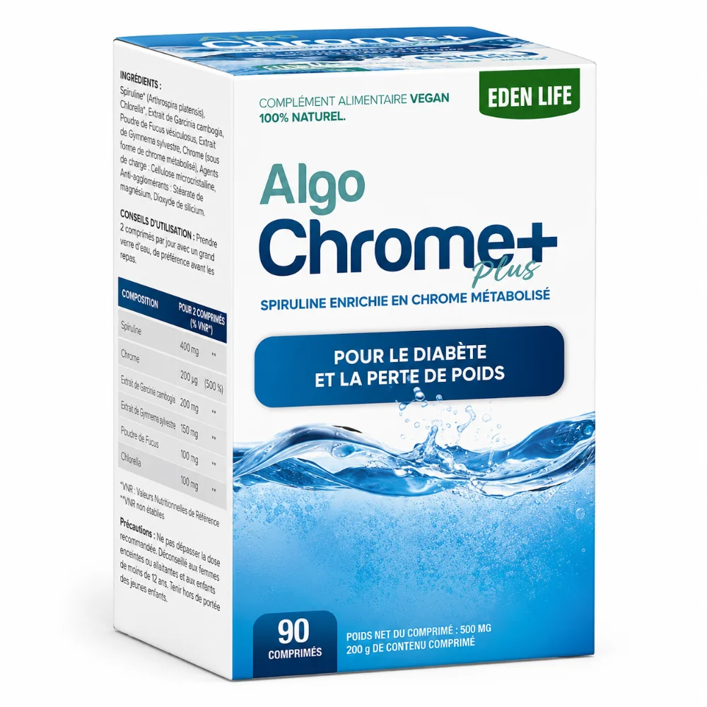 AlgoChrome Plus – 90 comprimés – Eden Life AlgoChrome Plus – 90 comprimés – Eden Life