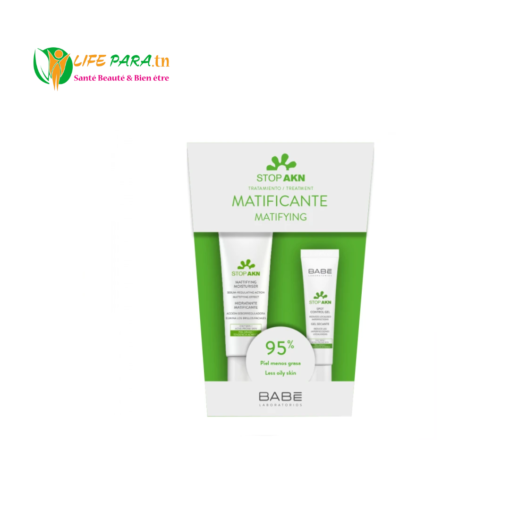 Babe Stop Akn Promo with Babe Mattifying Moisturiser, 50ml & Spot Control Gel, 8ml